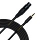 Castline Gold XLR male/female to 3.5mm TRS Patch Cable Mogami Neglex 2549