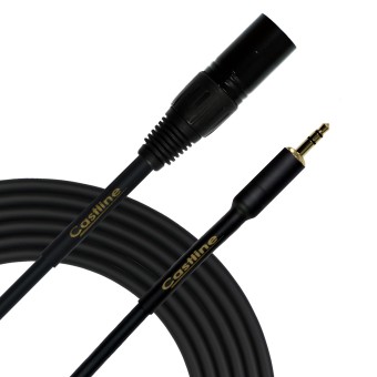 Castline Gold XLR male/female to 3.5mm TRS Patch Cable Mogami Neglex 2549 Castline Gold XLR male/female to 3.5mm TRS Patch Cable Mogami Neglex 2549