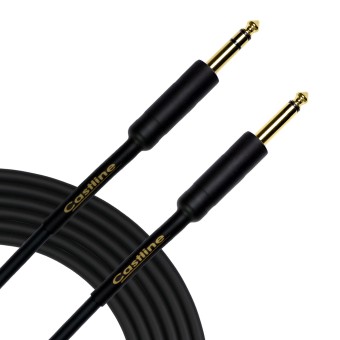Castline Gold 1/4 TRS to 1/4 TS Patch Cable Mogami 2549 Castline Gold 1/4" TRS to 1/4" TS Patch Cable Mogami 2549